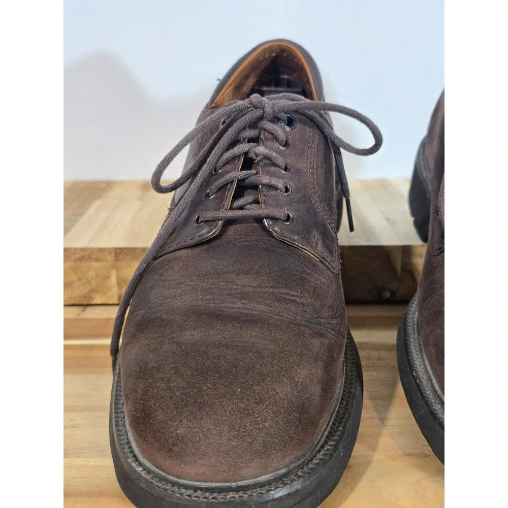 Rockport‎ Brown Suede Oxford Shoes Mens Size 8M Comfort Walking Casual Lace Up